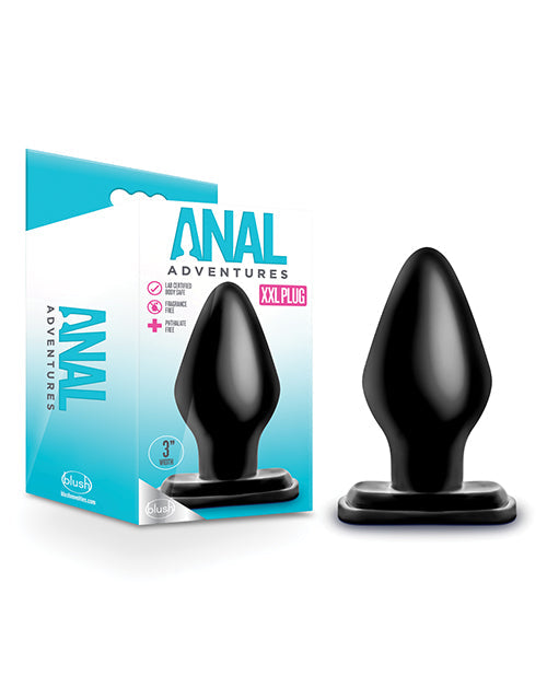 Anal Adventures XXL Butt Plug - Black