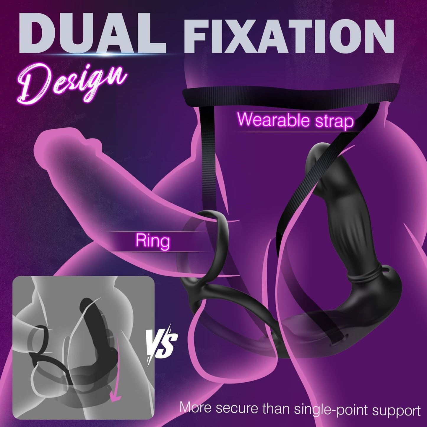 CoreDominus Thrusting Prostate Massager Cock Ring App Remote