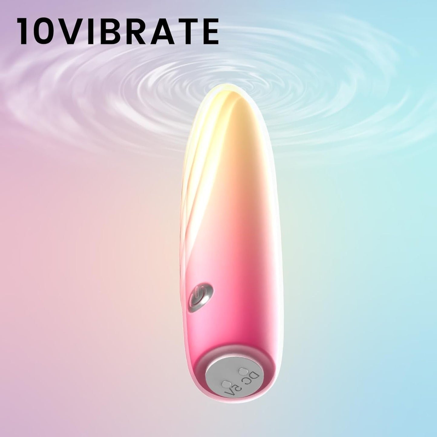 Vibrador bala CoreEdge 10 modos de silicona, recargable e impermeable