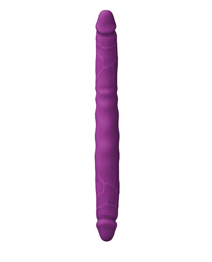 Colours Doble Placer 12" Silicona Doble Dildo Morado