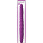 Colours Doble Placer 12" Silicona Doble Dildo Morado
