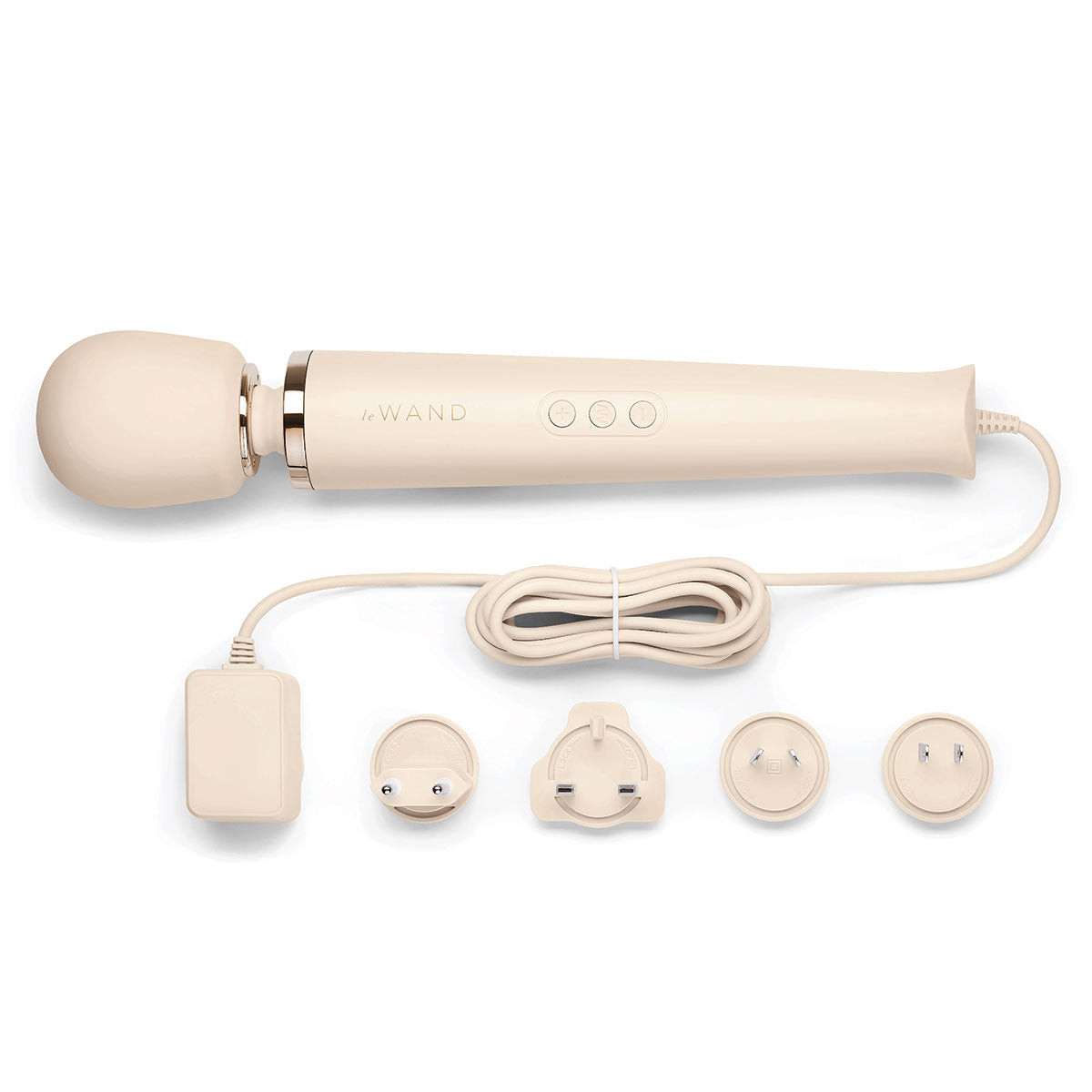 Masajeador vibrador tipo varita Le Wand Plug-In - Crema