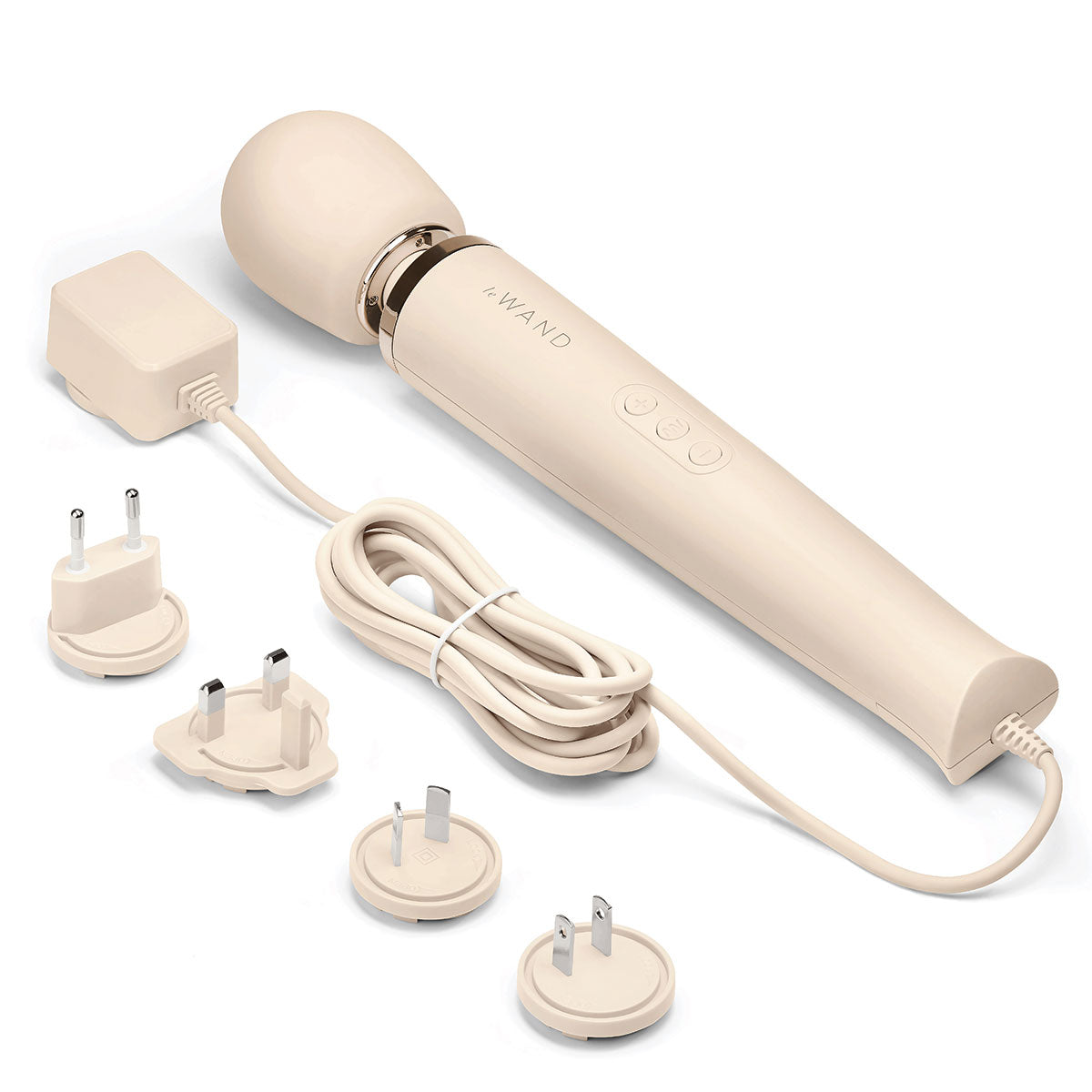 Masajeador vibrador tipo varita Le Wand Plug-In - Crema