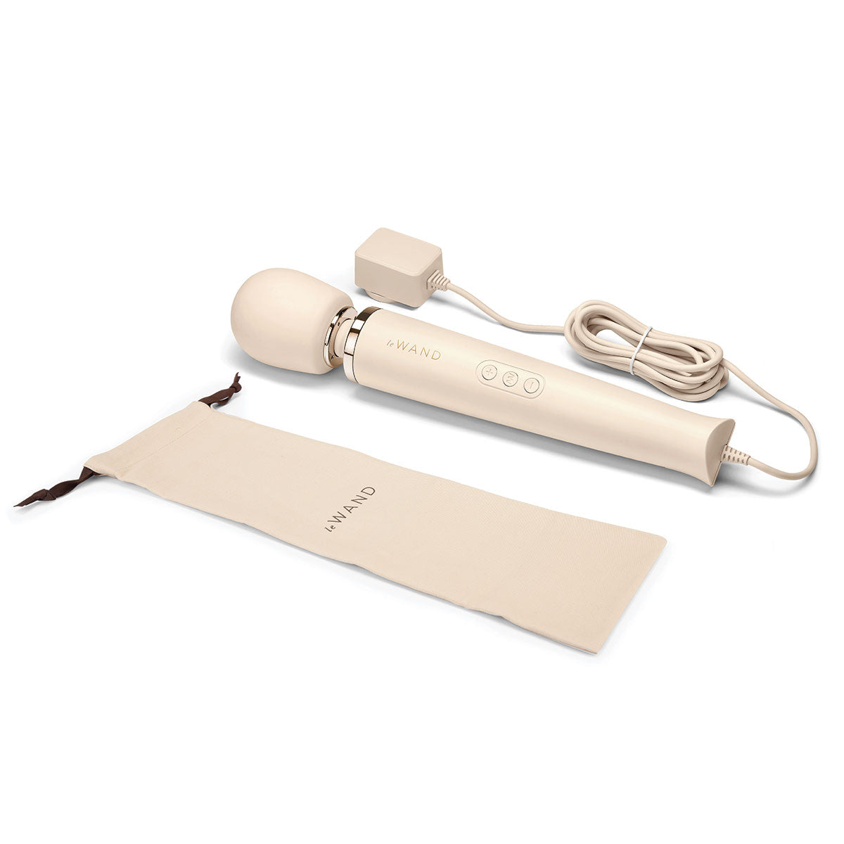 Masajeador vibrador tipo varita Le Wand Plug-In - Crema