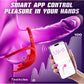 Anillo para el pene con control de aplicación y estimulador de clítoris PetalSync Rose AI, 9 modos