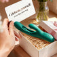 Vibrador de conejo VerdePulse 14 modos aleteo impermeable