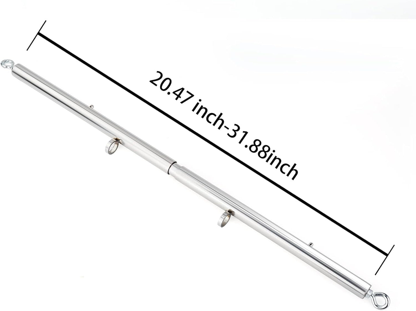VelvetGrip Purple Adjustable Spreader Bar with Furry Straps