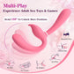 TriSync Vibrador Strap-On sin Tirantes a Distancia de 3 Motores