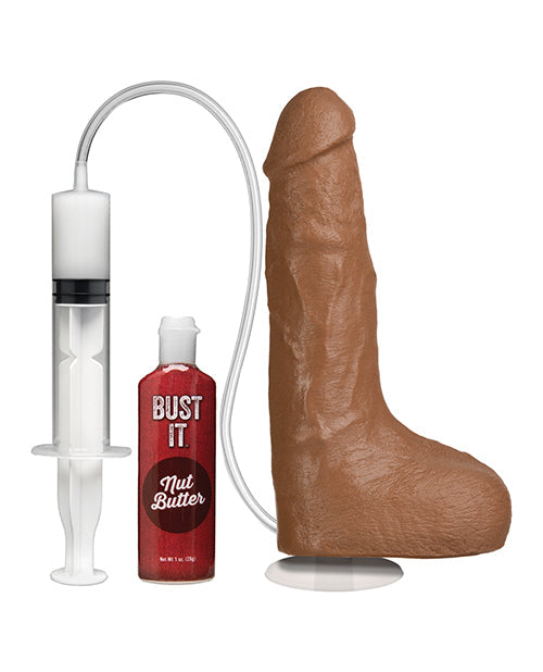Gode Bust It 21,5 cm éjaculateur - Marron