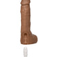 Dildo para eyaculación Bust It de 8.5" - Marrón