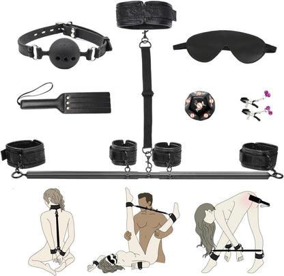 ObsidianX Spreader Bar 11-Piece Bondage Kit