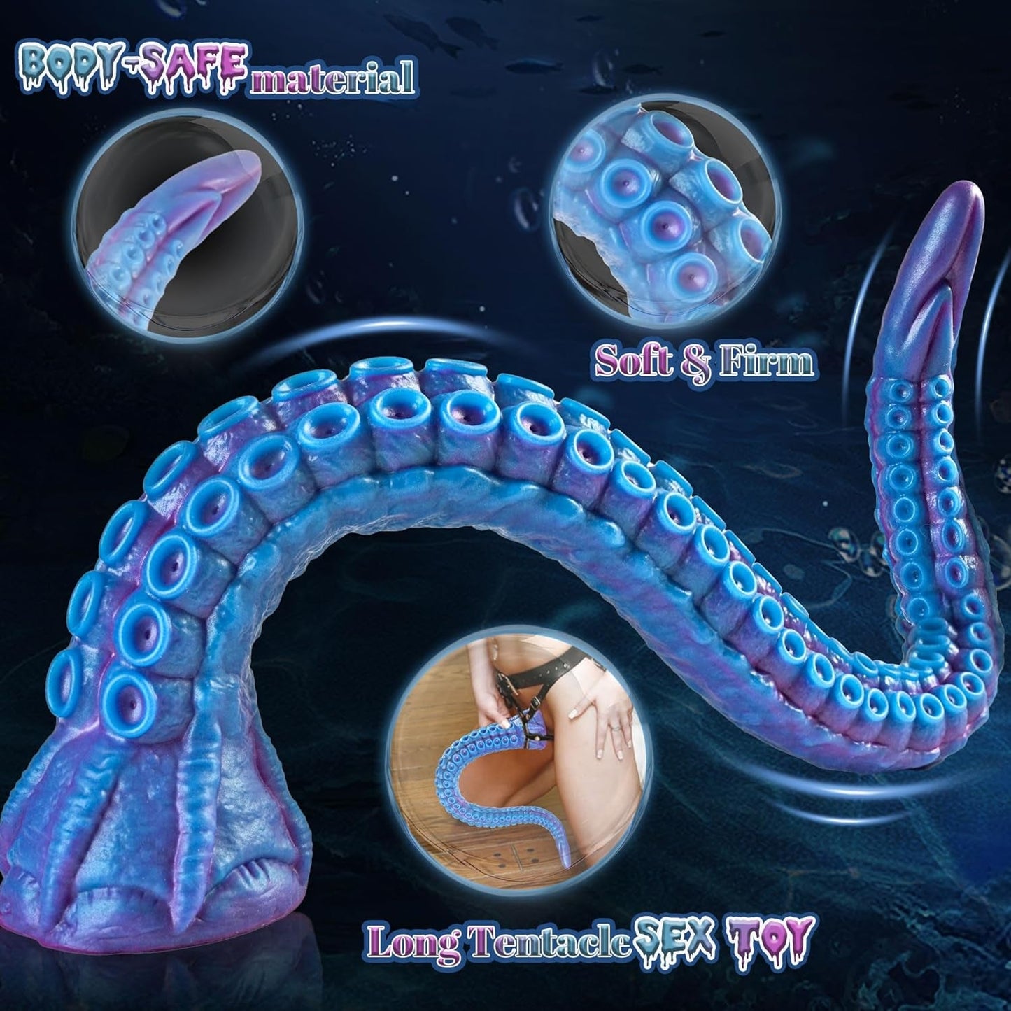 KrakenCoil 22.5" XL Tentacle Fantasy Dildo Suction