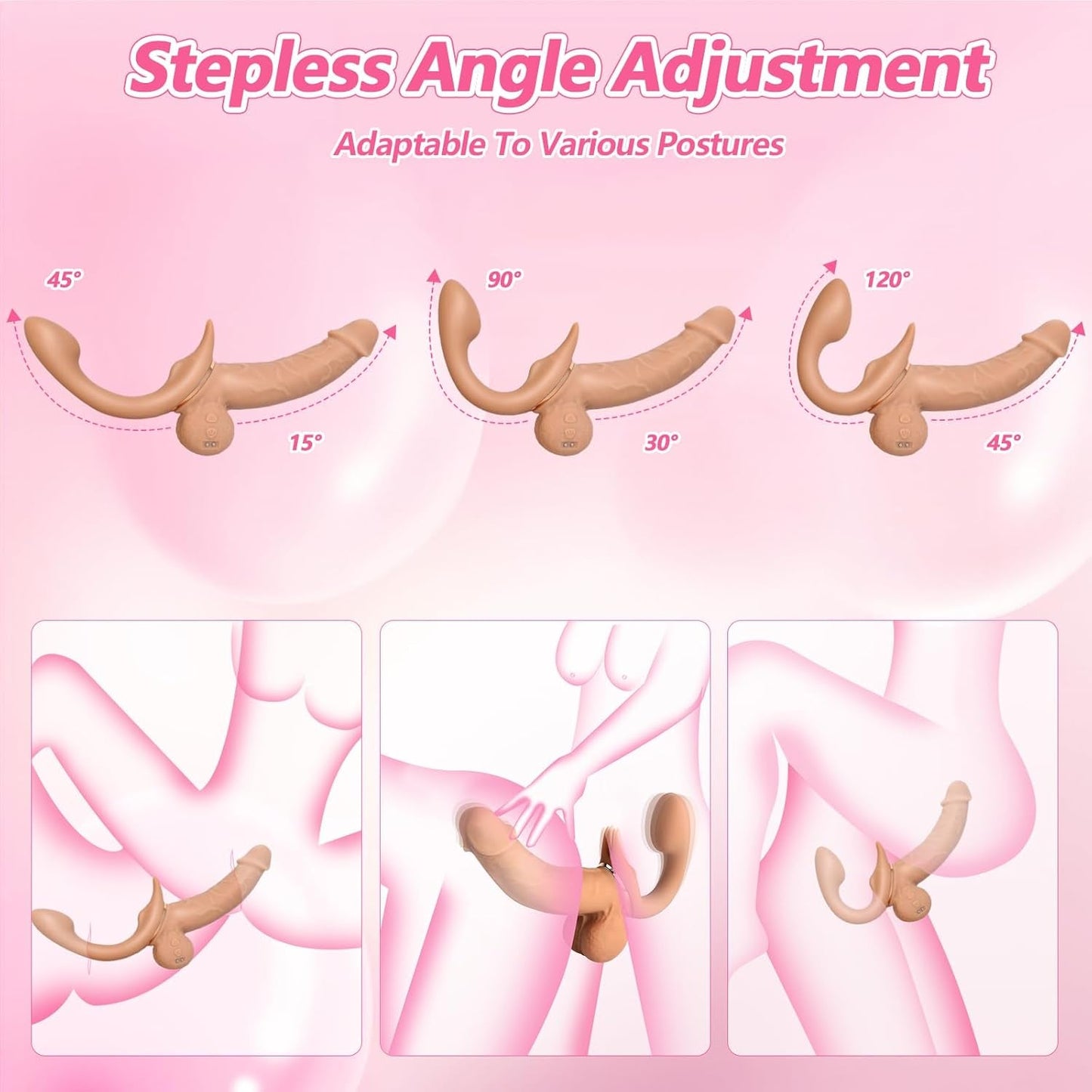 Vibrador de empuje FlexRide sin tirantes