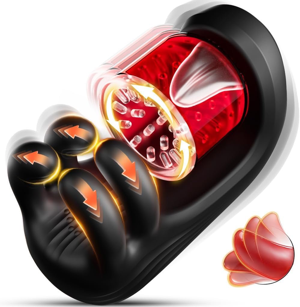 LumiGrip Entrenador Rotatorio Masculino Stroker 9 Modos LCD