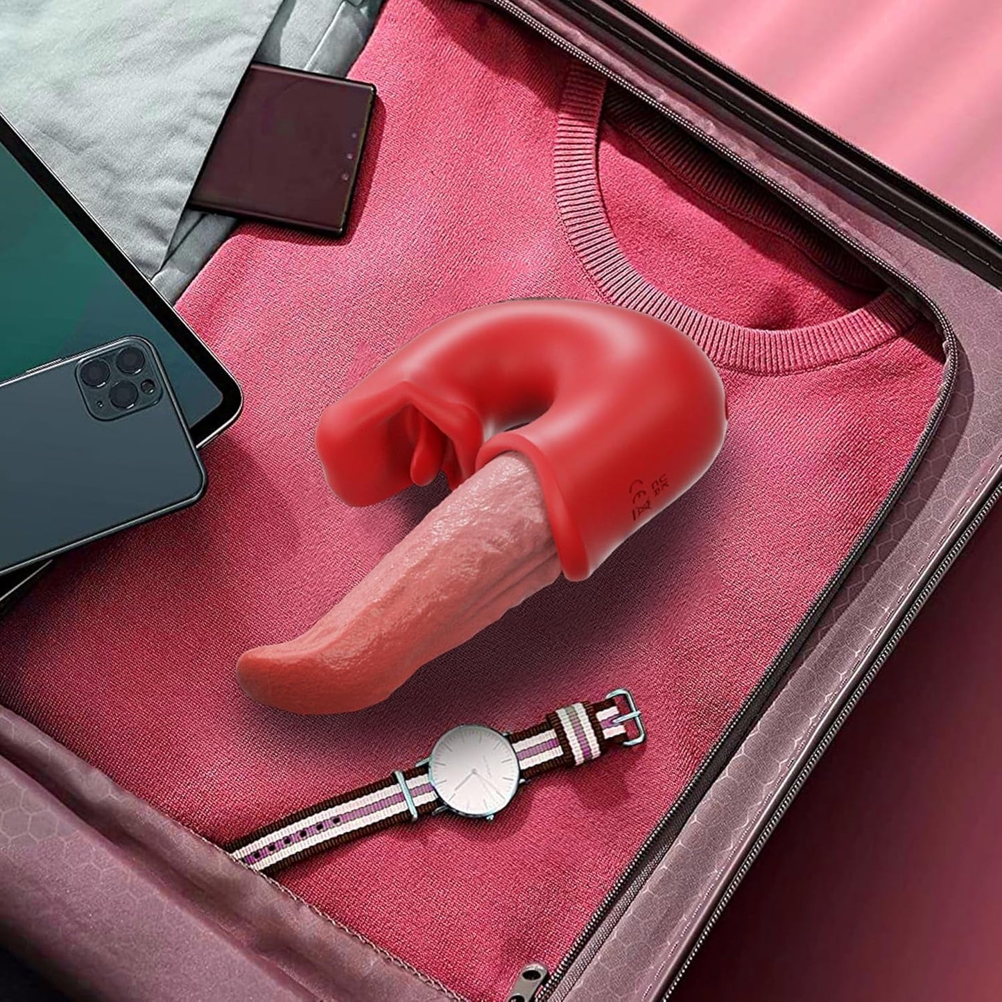 Vibrador de lengua TripleTeaseV 3 en 1 Rosa