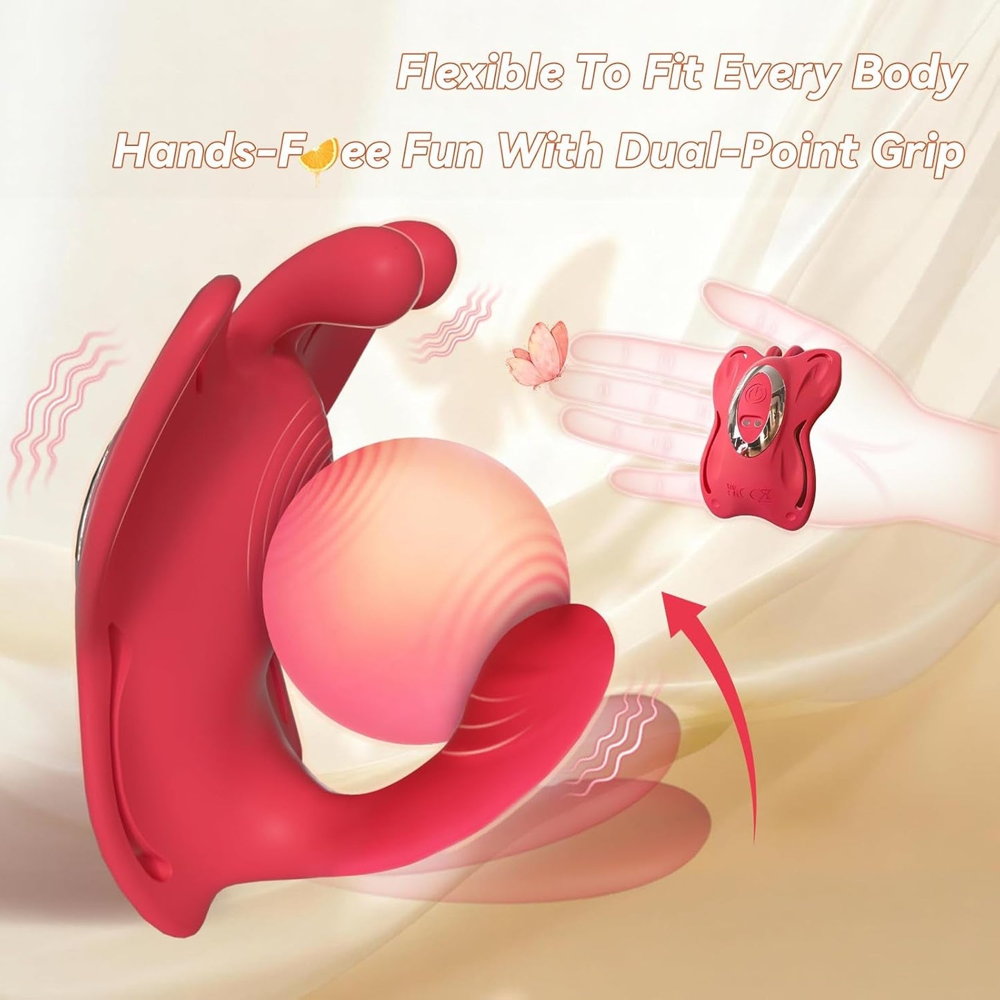 ButterflySync APP Vibrador de bragas para parejas Butterfly con 9 modos