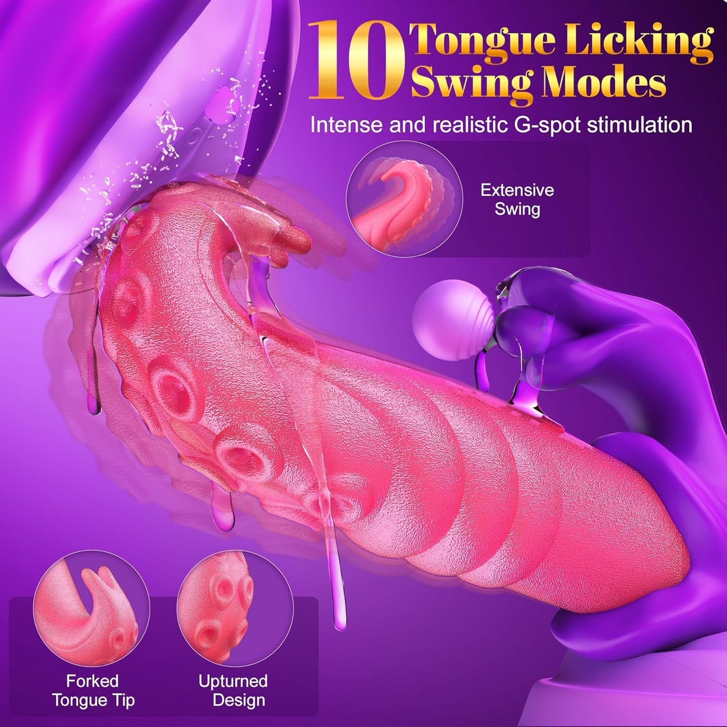 Vibrador de conejo para la lengua controlado por la aplicación TongueRush