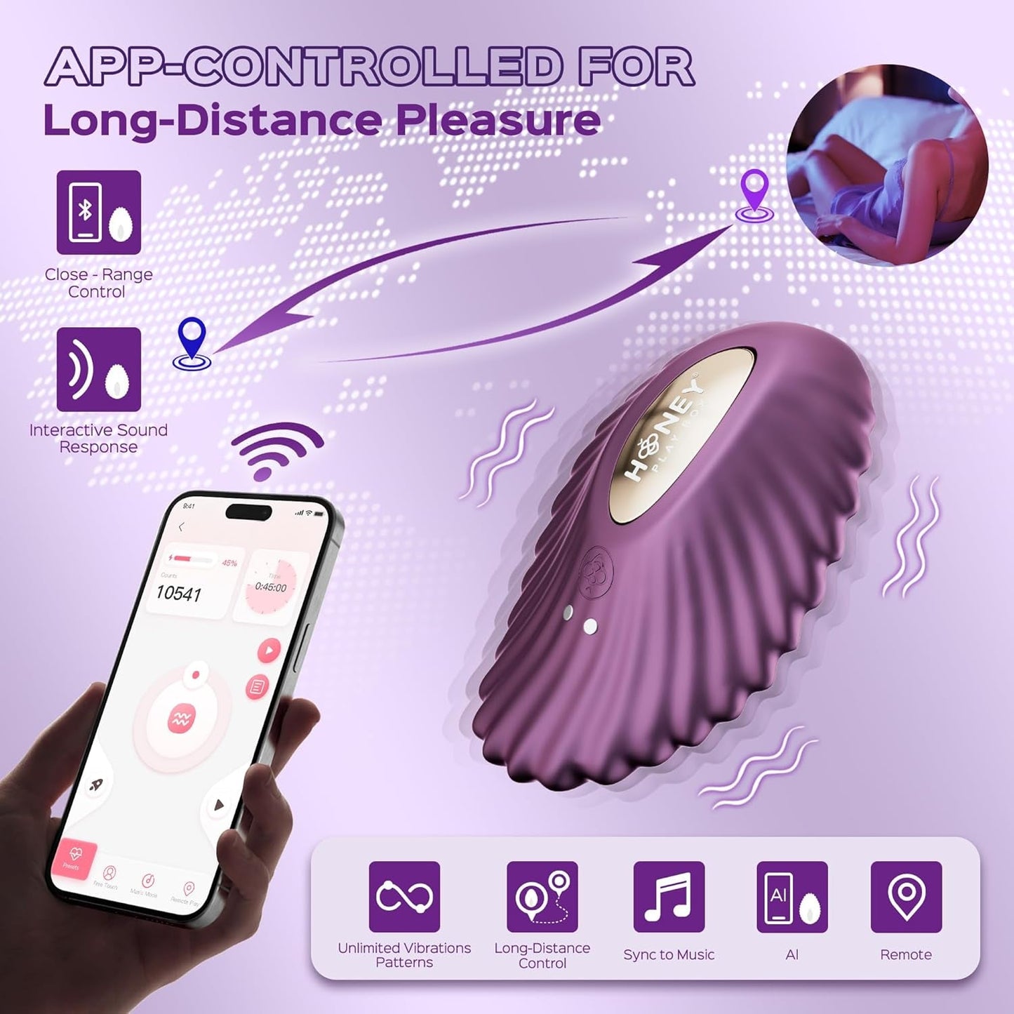 PearlSync APP Wearable Panty Vibrator 9 Modes