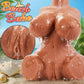 Torso de muñeca sexual BronzeMuse marrón, doble canal, 7.2LB