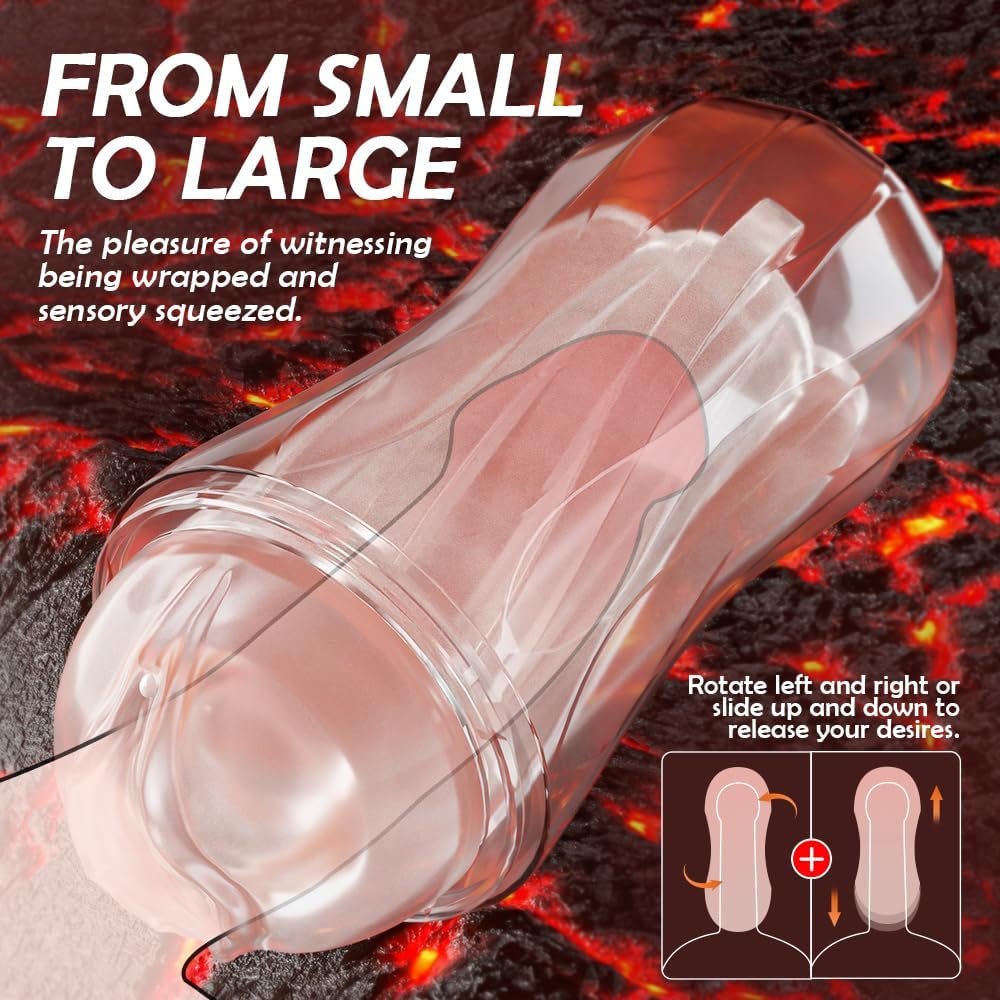 ClearGrip Espiral Succión Stroker Transparente