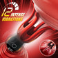 LumiTentacle Vibrador de entrenamiento masculino LED con 12 modos de tentáculo