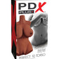 PDX Plus Perfect 10 Masturbador de torso Marrón