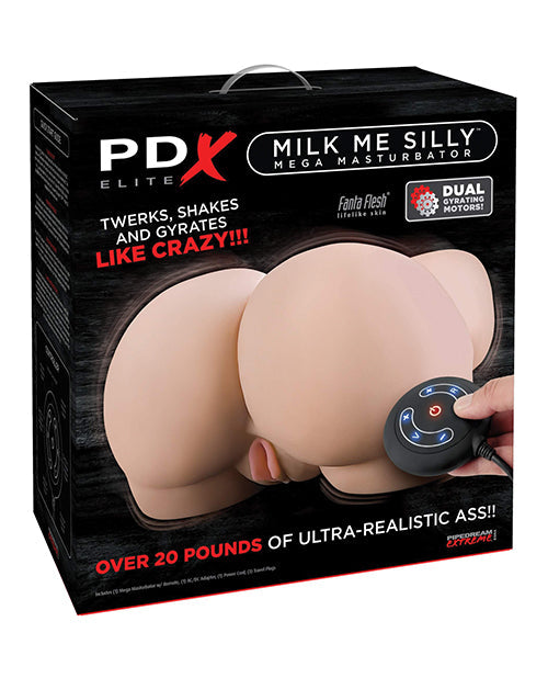 PDX Elite Milk Me Silly Masturbador Vibrador Marfil