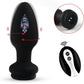NightPulse Black Fox Tail Remote Vibrating Anal Plug