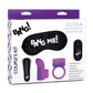 Bang! Kit para parejas: bala, venda, anillo para el pene y vibrador de dedo - Morado
