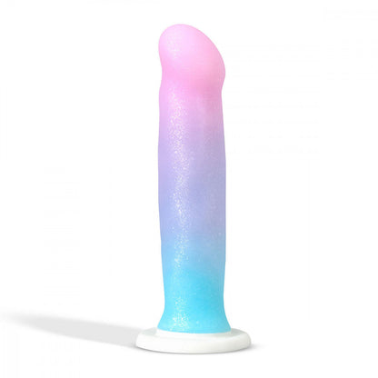 Dildo de silicona Blush Avant D17 Lucky - Rosa/Azul