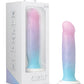 Dildo de silicona Blush Avant D17 Lucky - Rosa/Azul