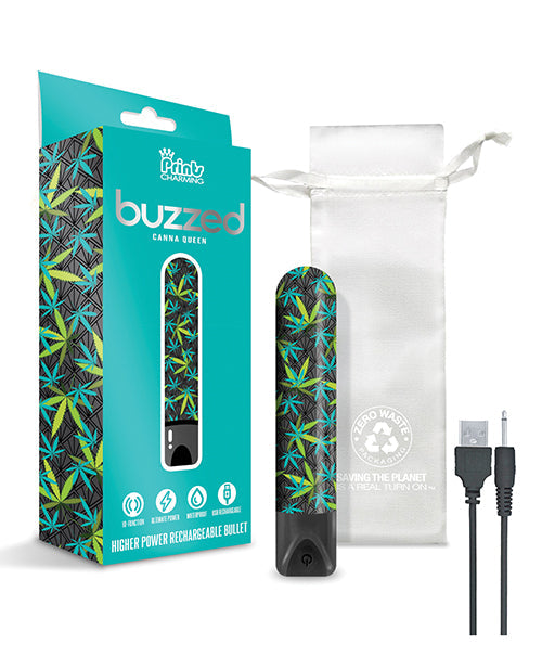 Mini bala recargable Buzzed de 3,5" - Negra