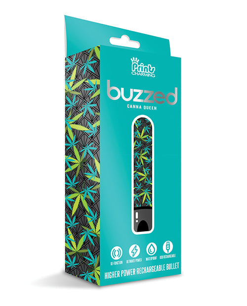 Mini bala recargable Buzzed de 3,5" - Negra