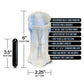 MSTR B8 Squeeze Vibrating Pussy Pack - Kit de 5 transparentes