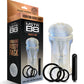 MSTR B8 Squeeze Vibrating Pussy Pack - Kit de 5 transparentes