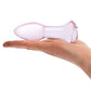 Tapón anal de cristal Glas 5" Rosebud - Rosa