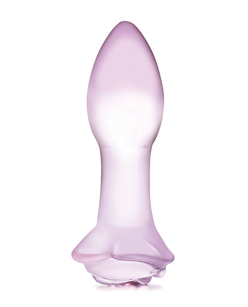 Tapón anal de cristal Glas 5" Rosebud - Rosa
