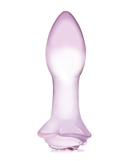 Tapón anal de cristal Glas 5" Rosebud - Rosa