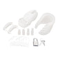 Blue Line Silicone Chastity Cage White