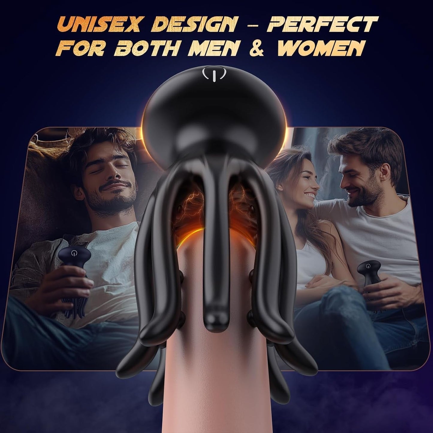 Vibrador de entrenamiento de pene OctoGripX con tentáculos, 10 modos, envoltura 360
