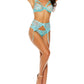Dusty Bra and Garter Set
