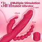 RoseFlux 3-in-1 Rabbit Vibrator 10 Modes Silicone Waterproof