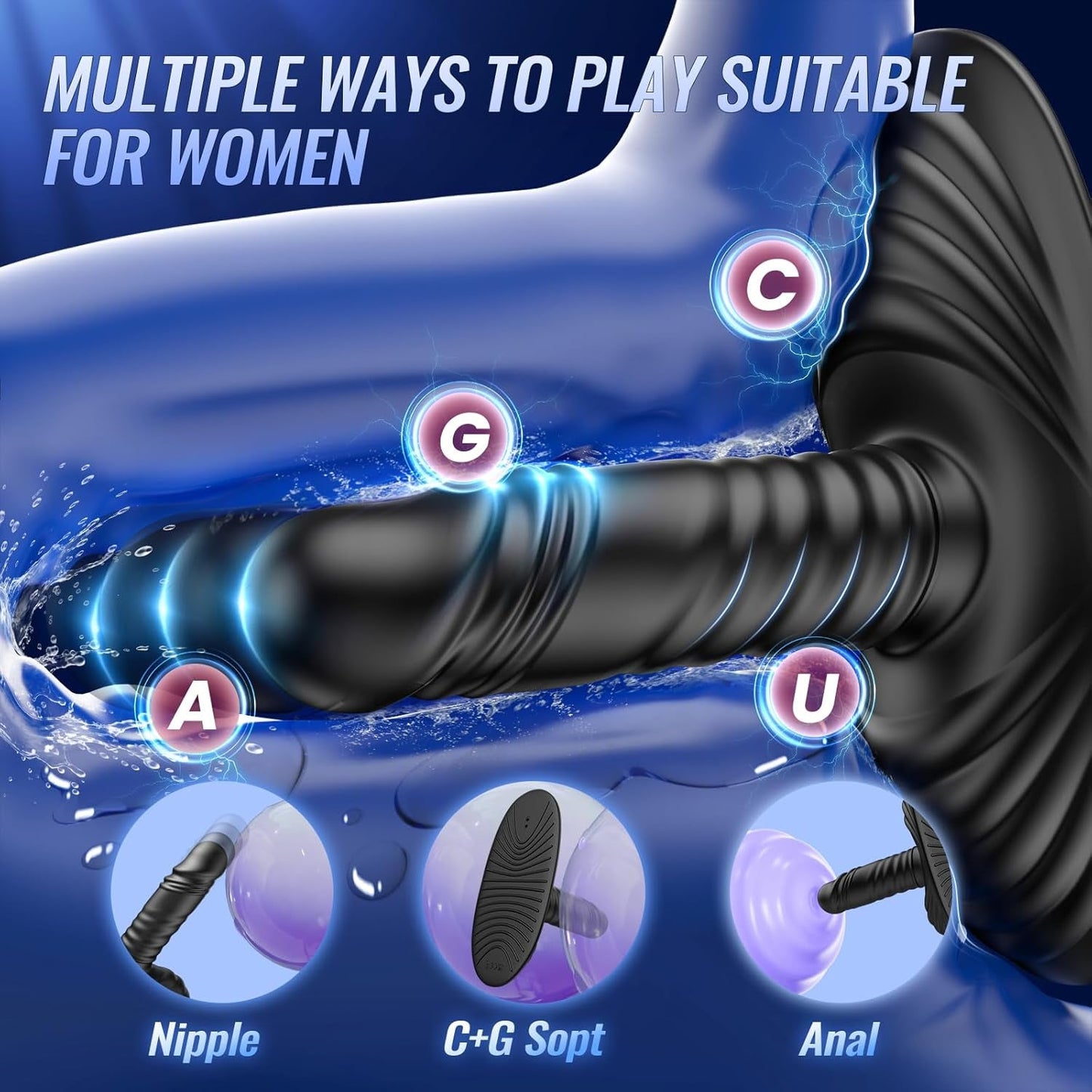CoreRide Masajeador de Próstata Vibrador de Empuje Ride Plug