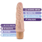 Dr. Skin Vibe 3 - Dildo vibrador de 7.25" - Beige