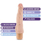 Dr. Skin Vibe 4 - Godemichet Vibrant de 8" - Beige