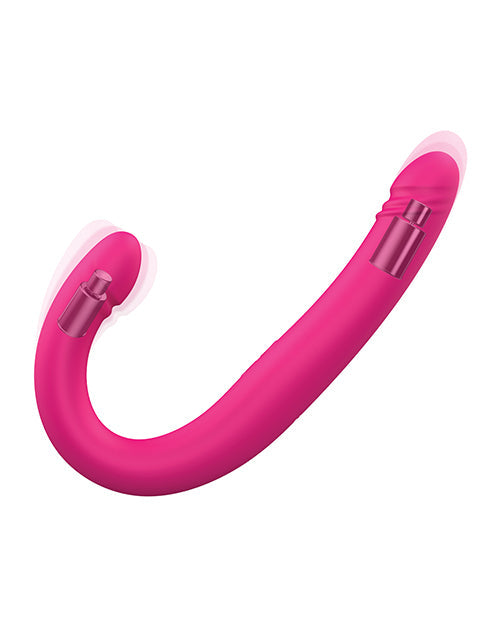 Doble Do 16.5" Consolador de empuje - Rosa