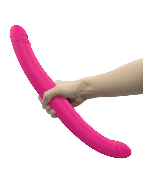 Doble Do 16.5" Consolador de empuje - Rosa
