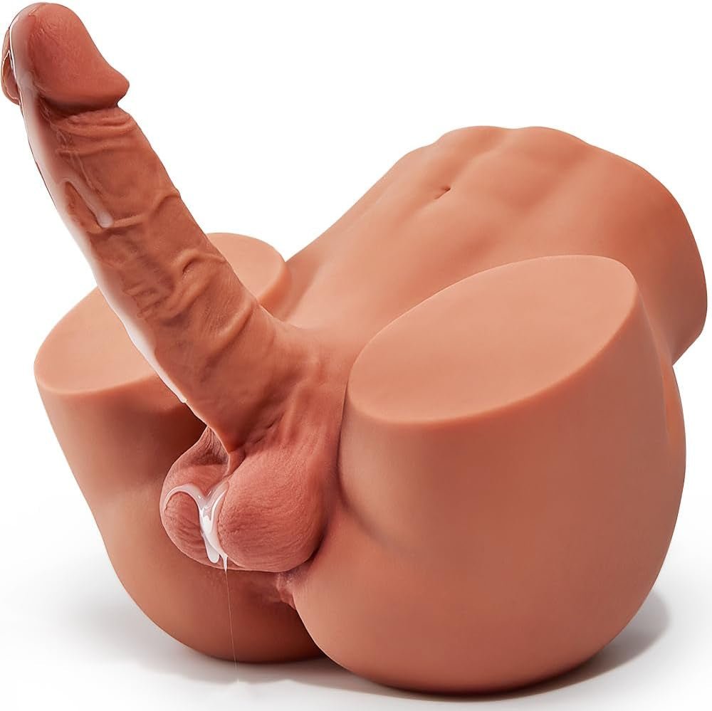 DualCoreX Muñeco sexual masculino Torso Dildo de 7 pulgadas 11 LB