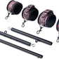 SkullFury Pink Skull Spreader Bar with Furry Straps