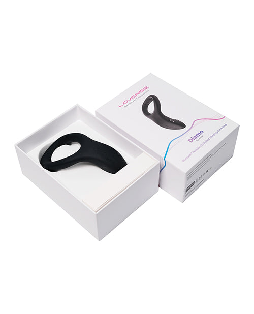 Anillo vibrador para pene Lovense Diamo - Negro